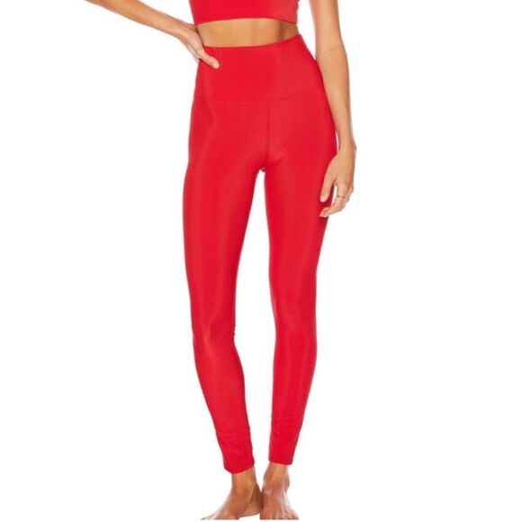 Beach Riot Ayla Ribbed Legging Red - Picture 1 of 12